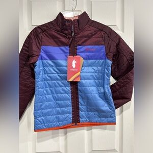 Cotopaxi Kids' Small Capa Insulated Jacket Wine Lupine Blue Maroon NWT